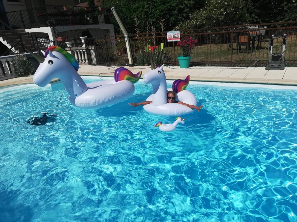 Appartement Lumineux A Voreppe Avec Piscine Exterior foto